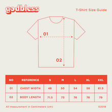 Load image into Gallery viewer, T-Shirt Godbless Damai 
