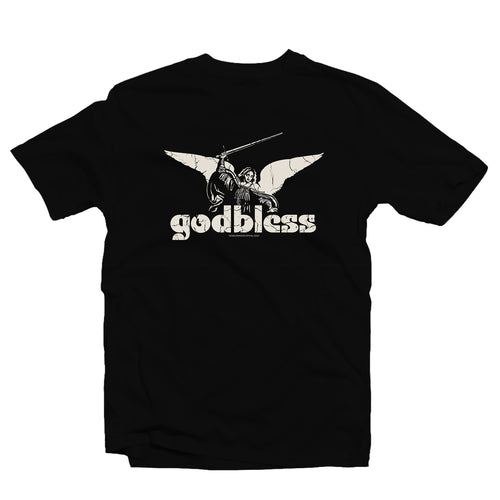 T-Shirt Godbless premium Black Angel